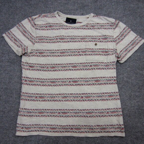 Roark T Shirt Mens XL Aztec Geometric Design Short Sleeve Pocket Tee - Picture 1 of 11